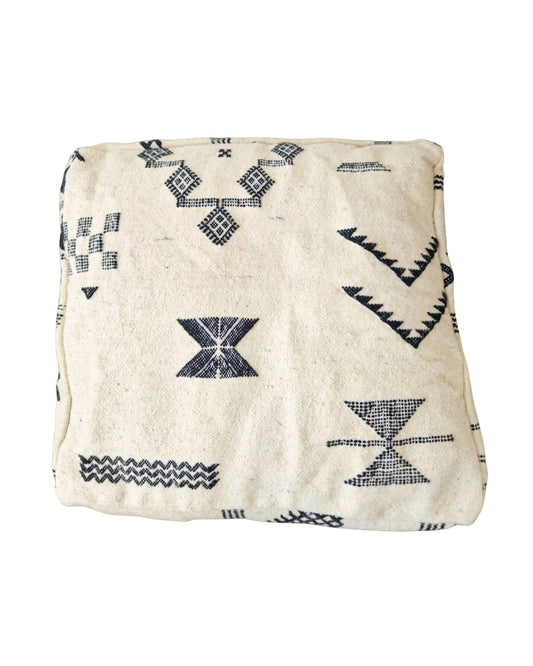 Marockansk sittpuff Essaouira svart