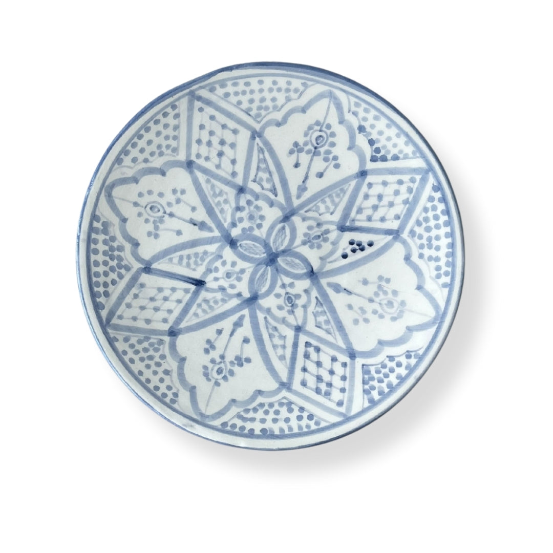 Assiett Marockansk Keramik 22 cm - Norah blå