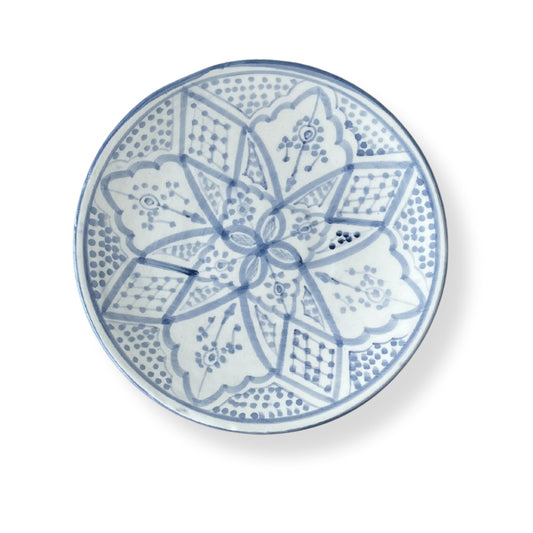 Assiett Marockansk Keramik 22 cm - Norah blå