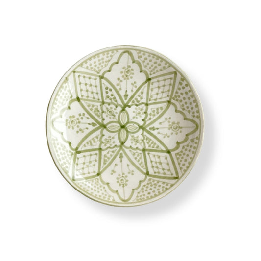 Assiett Marockansk Handgjord Keramik 22 cm - Norah Grön