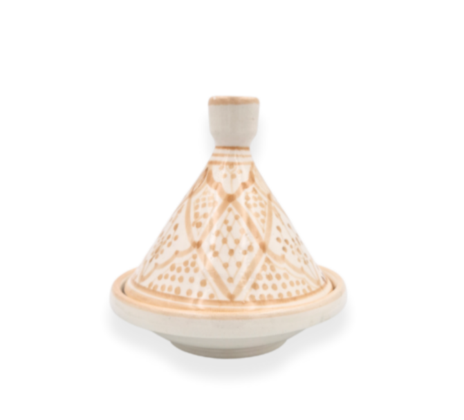 Tagine 15 cm “Laila” – marockansk lergryta i handgjord keramik brun