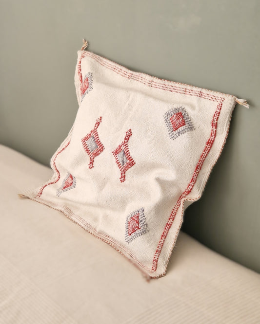 Kuddfodral Kaktussilke Sabra Rahma - Vit