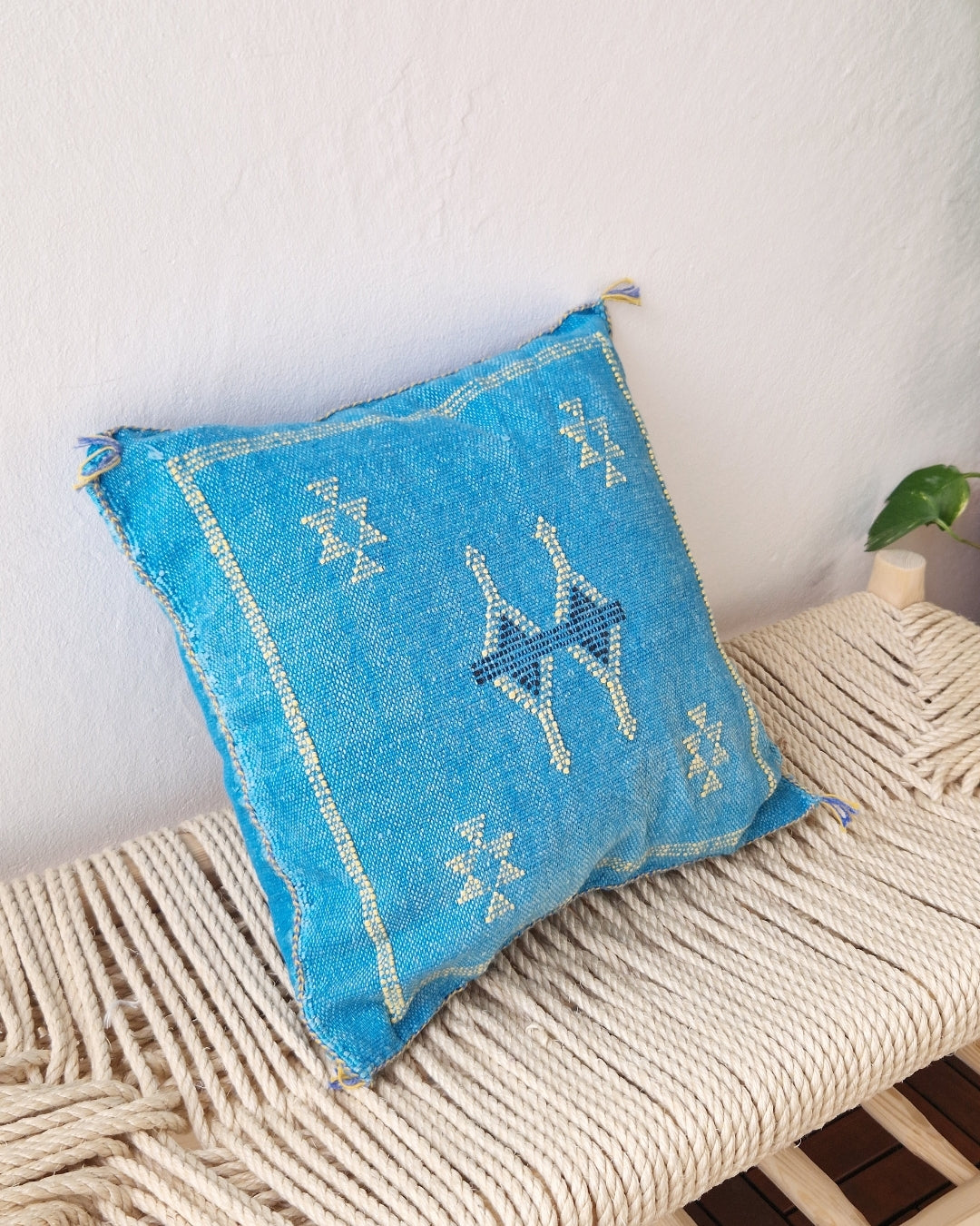 Kuddfodral Kaktussilke Sabra Lina – Blå