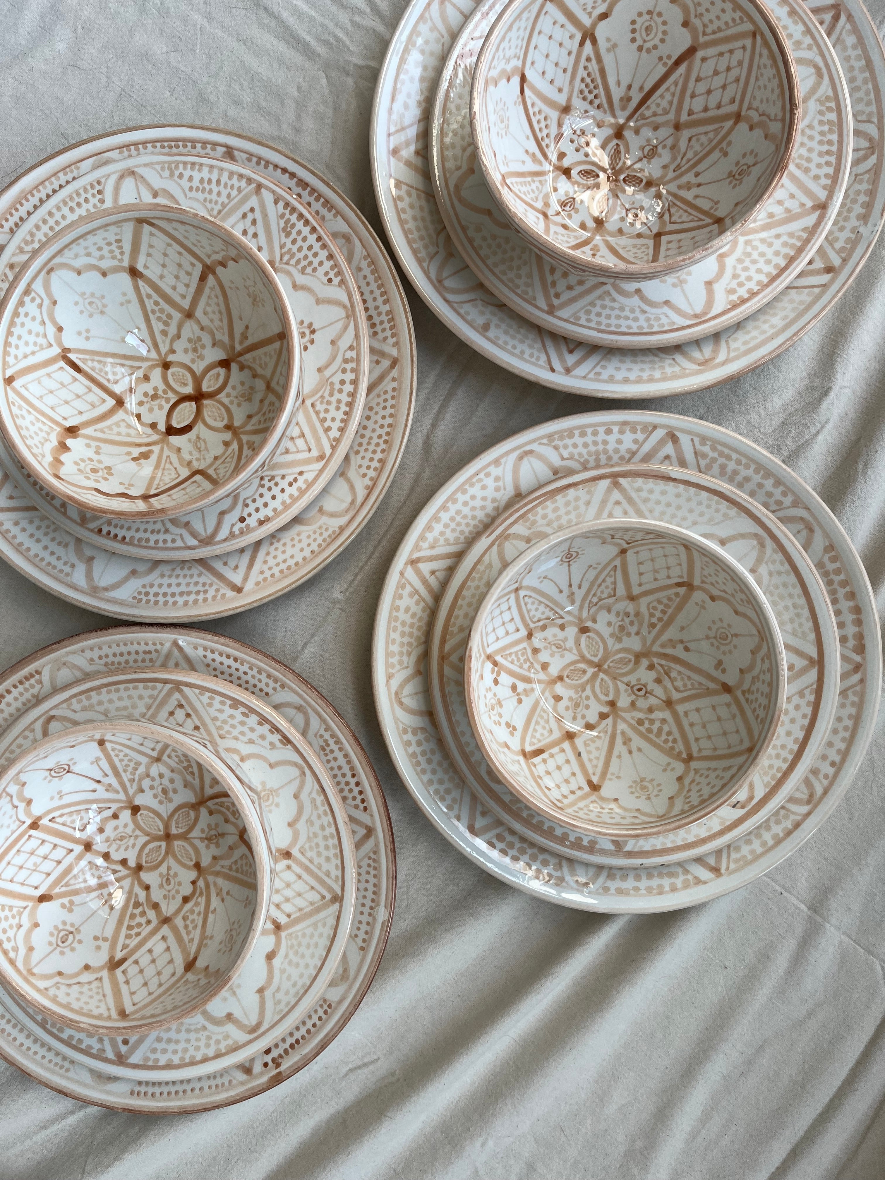 Soppskål 15 cm “Chorouk” – handgjord marockansk keramik brun