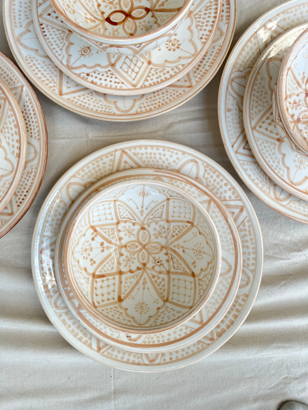 Soppskål 15 cm “Chorouk” – handgjord marockansk keramik brun