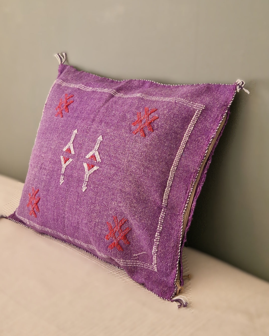 Kuddfodral Kaktussilke Sabra Saada - Lila