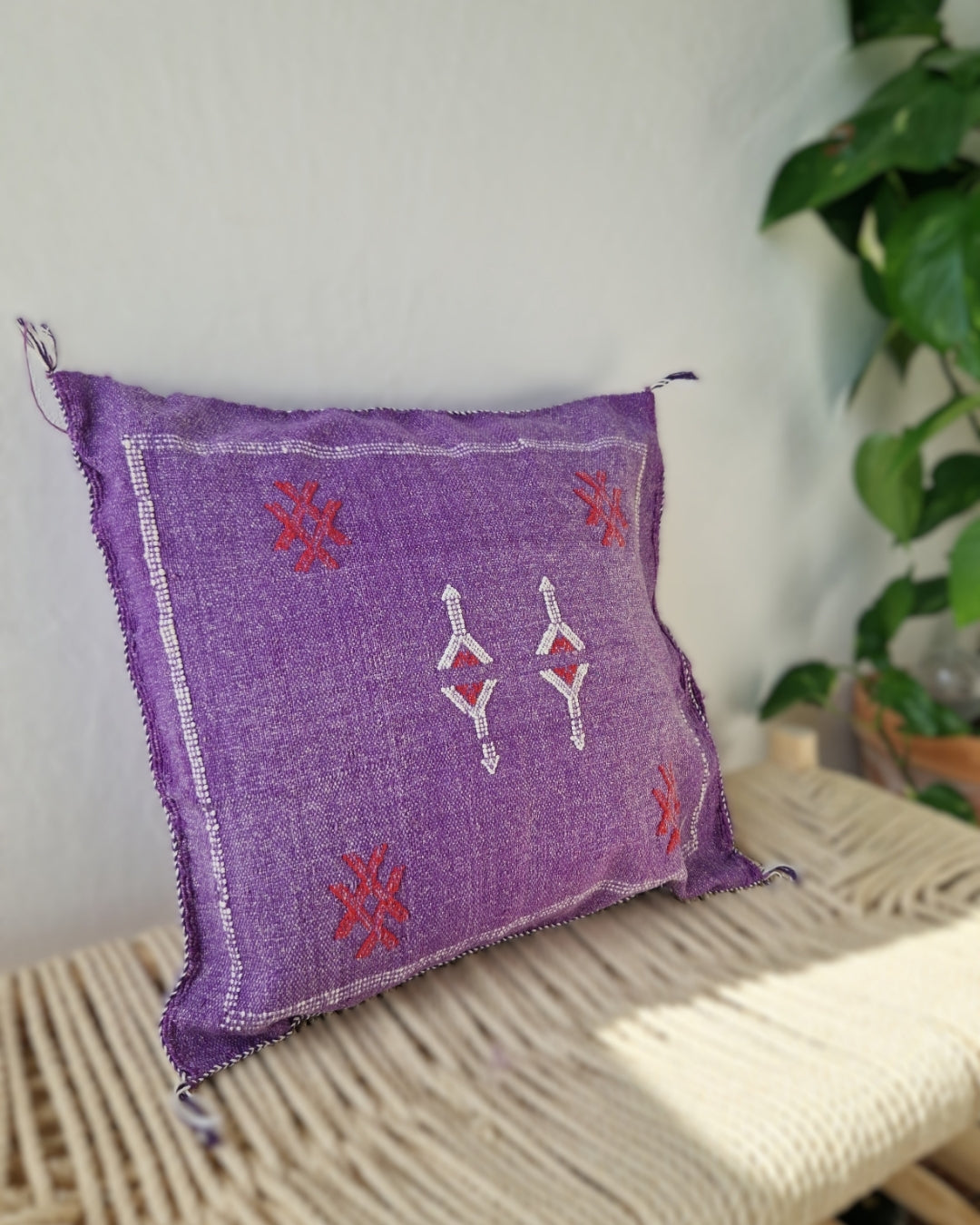 Kuddfodral Kaktussilke Sabra Sakina – Lila