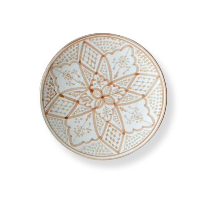 Assiett Marockansk Keramik 22 cm - Norah brun