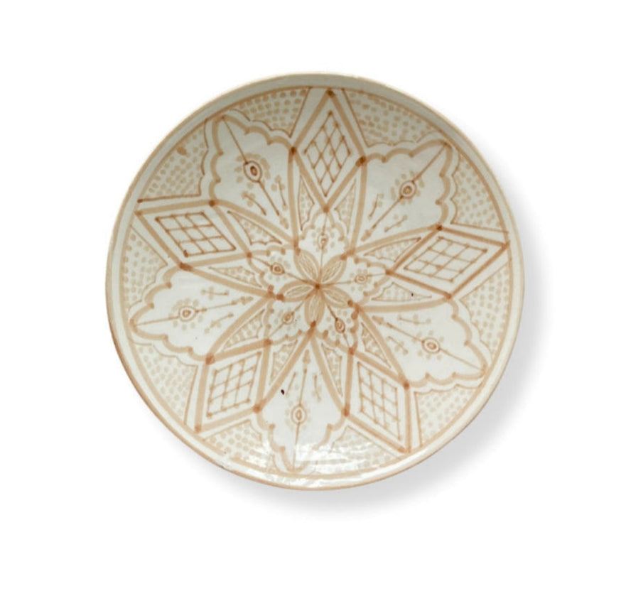 Mattallrik Marockansk Keramik 27 cm Farah Brun