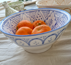 Skål 25 cm Aicha – serveringsskål i marockansk keramik blå