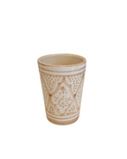 Marockansk mugg brun “Amina” – handgjord keramik